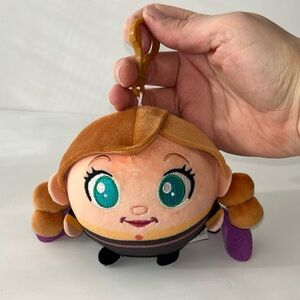 Disney Frozen 2 Squeezamals Anna Plush Keychain Toy No tags